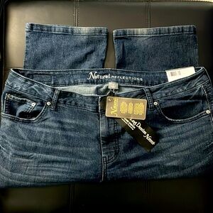 NWT ~ Natural Reflections Dark Wash Boot Cut Jeans